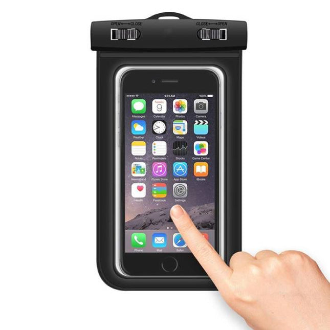 Waterdicht Hoesje Tasje Zakje Universeel iPhone Samsung Huawei Blauw - Tot 5.8" Airbag