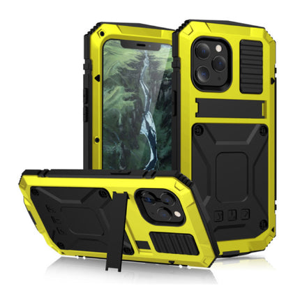 iPhone 11 360°  Full Body Case Hoesje + Screenprotector - Shockproof Cover Geel