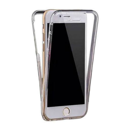 iPhone 7 Full Body 360° Transparant TPU Silicone Hoesje + PET Screenprotector
