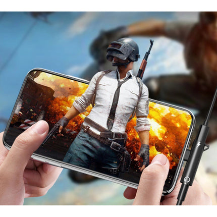 iPhone Lightning Oplader & AUX Splitter - Headphone Audio Splitter Adapter Roze