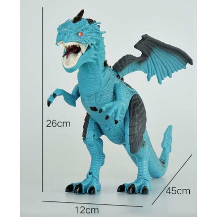 RC Vuur Draak met Afstandsbediening - Infrarood Bestuurbaar Speelgoed Dino Robot Rood
