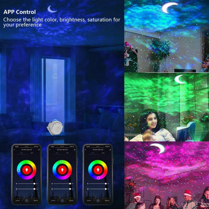 Sterren Projector - Bluetooth Sterrenhemel Muziek Sfeerlamp Tafellamp Wit