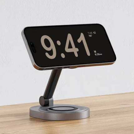 3 in 1 Magnetisch Oplaadstation - Compatibel met Apple iPhone / iWatch / AirPods -  Charging Dock 15W Oplader - Zwart