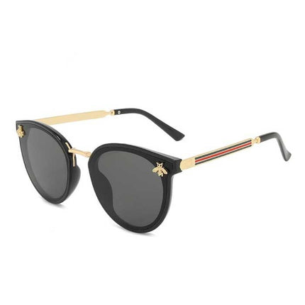 Vintage Zonnebril Bij voor Dames - Gradient Retro Bril Eyewear UV400 Driving Shades Blauw