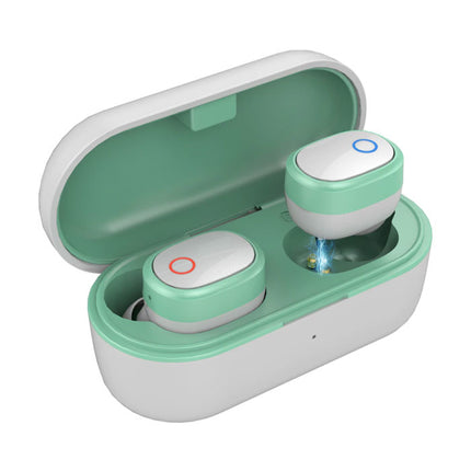 TW01S TWS Draadloze Oortjes Bluetooth 5.0 Ear Wireless Buds Earphones Earbuds Oortelefoon Groen