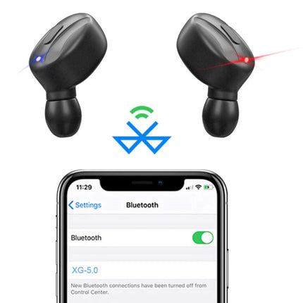 Draadloze Oortjes - One Button Control TWS Bluetooth 5.0 Earphones Earbuds Oortelefoon Zwart