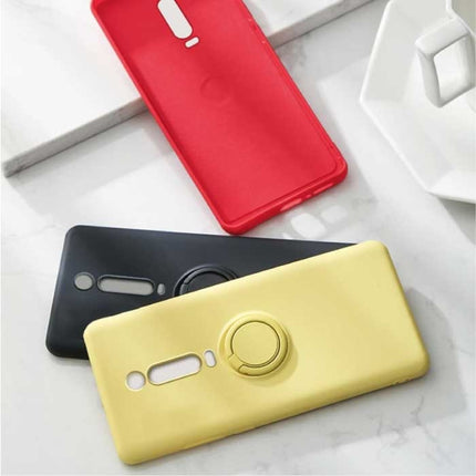 Xiaomi Redmi 10 Hoesje met Ring Kickstand en Magneet - Schokbestendig Cover Case Blauw