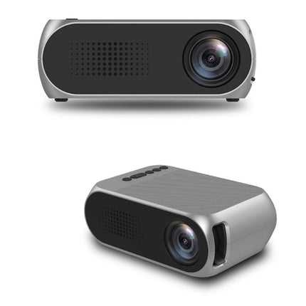 YG320 Mini LED Projector met Opbergtas - Scherm Beamer Home Media Speler Zilver