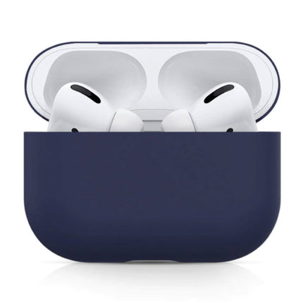 Flexibel Hoesje voor AirPods Pro - Silicone Skin AirPod Case Cover Soepel - Donkerblauw