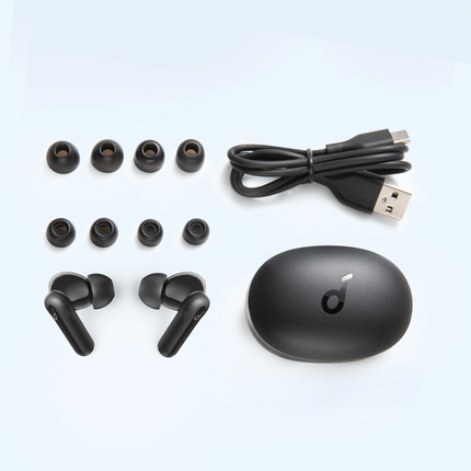 Soundcore Life P2 Mini Draadloze Oortjes met Touch Control -  TWS Bluetooth 5.2 Wireless Buds Earbuds Oortelefoon Zwart