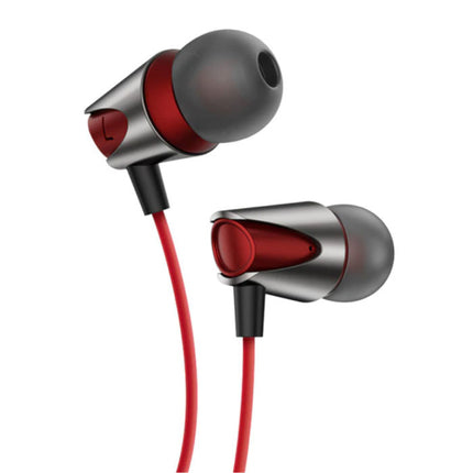 Oortjes met Microfoon en One Button Control - 3.5mm AUX Jack Oordopjes Wired Earphones Oortelefoon Rood