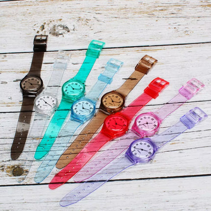 Jelly Horloge voor Dames - Kwarts Uurwerk Silicoon Bandje - Roze