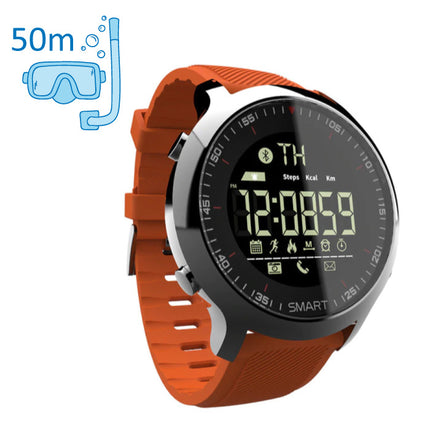 MK18 Waterdichte Sport Smartwatch Fitness Activity Tracker Smartphone Horloge iOS Android iPhone Samsung Huawei Oranje