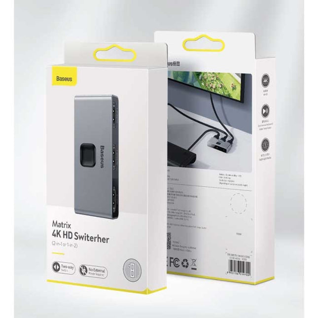 HDMI Switch 2 in 1 Splitter Converter Adapter - 4K @ 30Hz