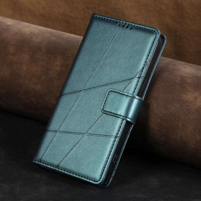 Samsung Galaxy F42 (5G) Flip Case Portefeuille - Wallet Cover Leer Hoesje - Groen