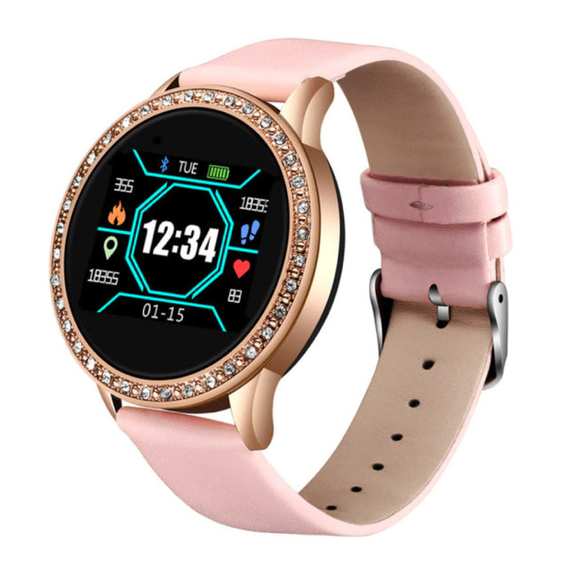 Fashion Sports Smartwatch Fitness Sport Activity Tracker Smartphone Horloge iOS Android - Roze