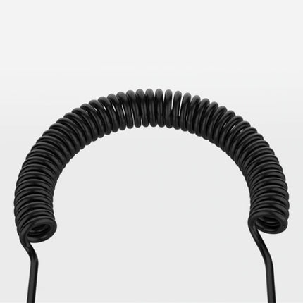 Gekrulde Micro-USB Oplaadkabel - Fast Charge 2.4A Spiraal Datakabel 1.1 Meter Oplader Kabel Zwart