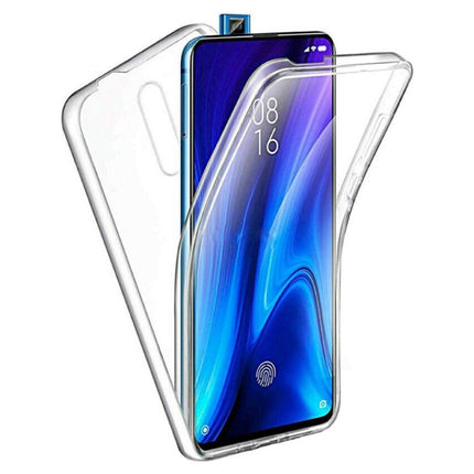 Xiaomi Mi 9T Pro Full Body 360° Hoesje - Volledige Bescherming Transparant TPU Silicone Case + PET Screenprotector