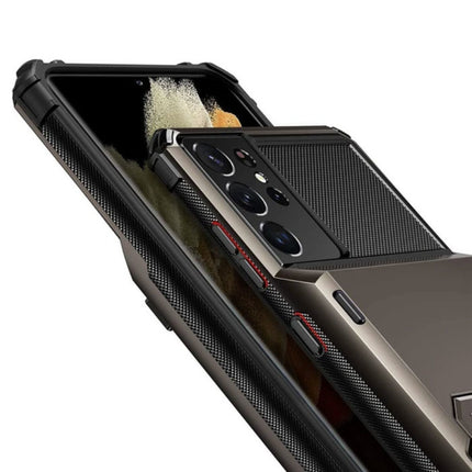 Samsung Galaxy Note 10 - Kaarthouder Hoesje - Wallet Card Slot Portemonnee Cover Case Paars