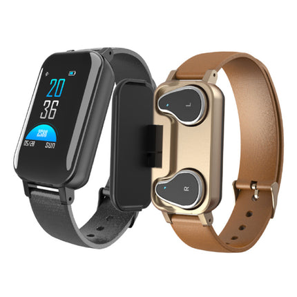 T89 Smartwatch Activity Tracker + TWS Wireless Earphones Draadloze Oortjes Fitness Sport iOS Android Blauw