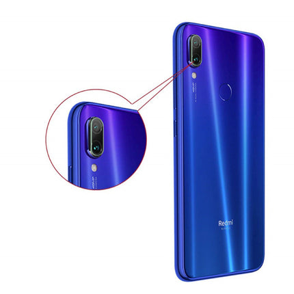 3-Pack Xiaomi Redmi 7 Tempered Glass Camera Lens Cover - Shockproof Film Case Bescherming