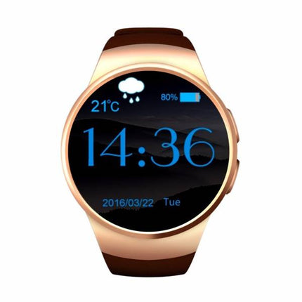 Originele KW18 Smartwatch Smartphone Fitness Sport Activity Tracker Horloge OLED Android iOS iPhone Samsung Huawei Goud