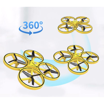 ZF04 Drone met Handbediening - Mini RC Pocket Quadcopter Speelgoed Geel