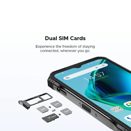 S Cyber Pro Smartphone Outdoor - Octa Core - 32 GB RAM - 256 GB Opslag - 50 MP Camera - 10800mAh Batterij - Zwart