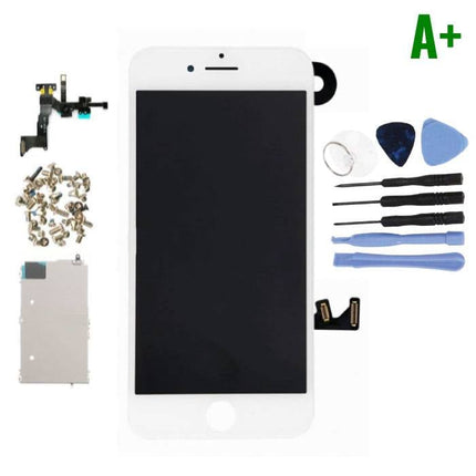 iPhone 7 Voorgemonteerd Scherm (Touchscreen + LCD + Onderdelen) A+ Kwaliteit - Wit + Gereedschap