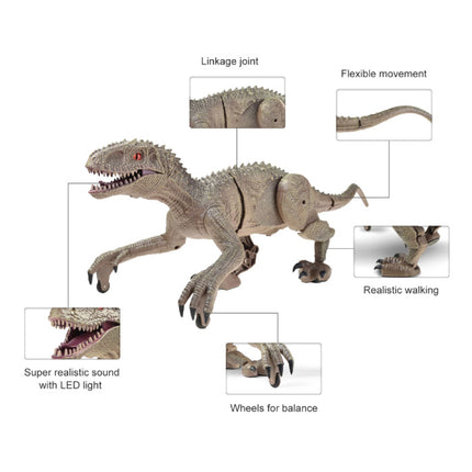 RC Velociraptor Dinosaurus met Afstandsbediening - Speelgoed Bestuurbaar Robot Bruin
