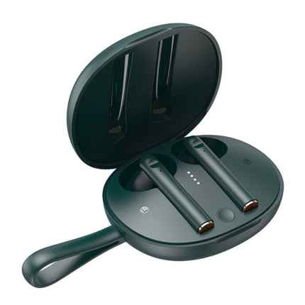 W05 Draadloze Oortjes - Qi Draadloos Opladen - True Touch Control TWS Bluetooth 5.0 Earphones Earbuds Oortelefoon Groen