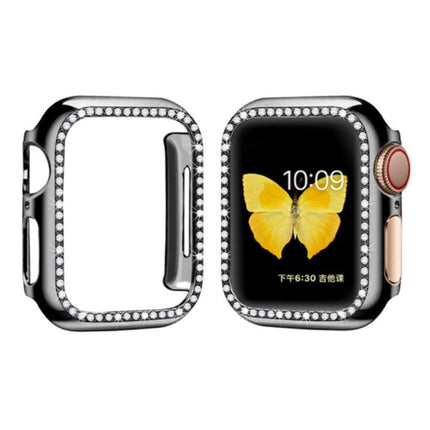 Diamond Hoesje voor iWatch Series 38mm - Hard Bumper Case Cover Zwart