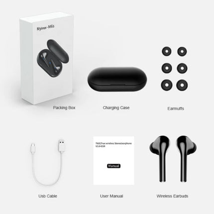 M6s TWS Draadloze Oortjes Bluetooth 5.0 Ear Wireless Buds Earphones Earbuds Oortelefoon Wit