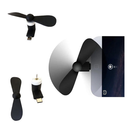 USB-C Mini Ventilator - Koelventilator Energiebesparend Fan 5V/1W - Wit