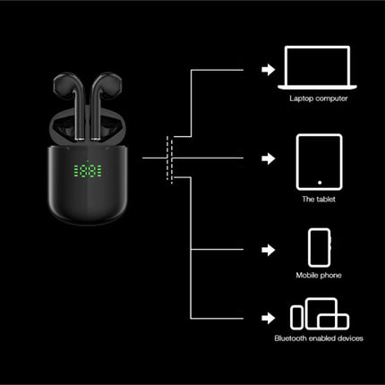 Draadloze Bluetooth Oortjes - True Touch Control Oordopjes TWS Earphones Oortelefoon - Qi Draadloos Opladen - Zwart
