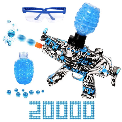 Elektrische Gel Blaster met 20.000 Balletjes - MP5 Model Water Speelgoed Foam Shooter Blauw