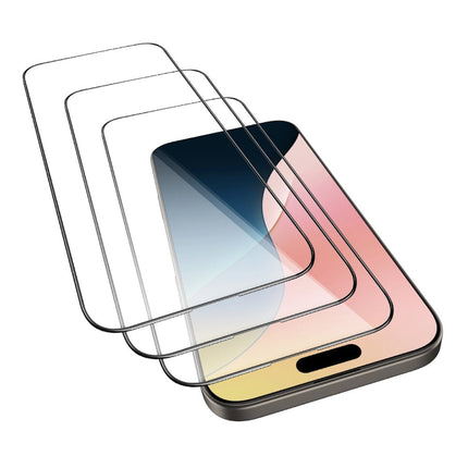 3-Pack iPhone 16e Screen Protector - Tempered Clear Glass Film