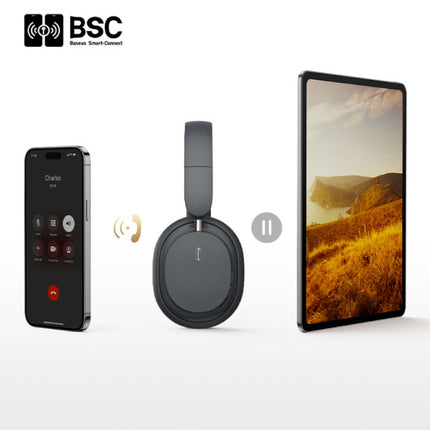 Bowie D05 Draadloze Koptelefoon - Over Ear HiFi Bluetooth 5.3 Headset Grijs