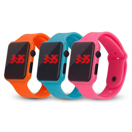 Digitaal Horloge Polsband - Silicoon Bandje LED Scherm Sport Fitness - Paars