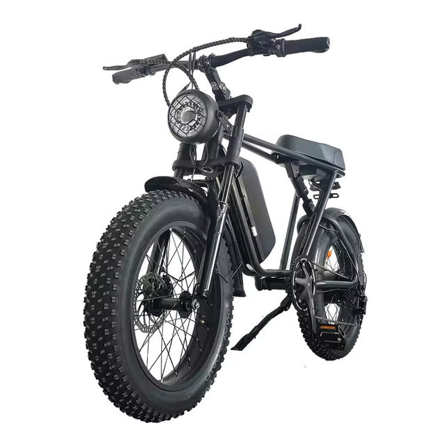 C91 Elektrische Fiets - Off-Road Smart Fatbike - 1000W - 17.5 Ah Batterij - Zwart