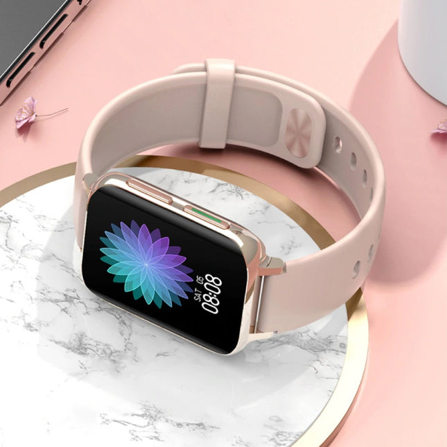 2021 ECG Smartwatch - Silicoon Bandje Fitness Sport Activity Tracker Horloge Android - Roze