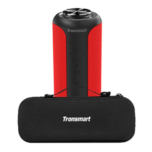 T6 Plus Bluetooth 5.0 Soundbox met Opbergtas - Draadloze Luidspreker Externe Wireless Speaker Rood