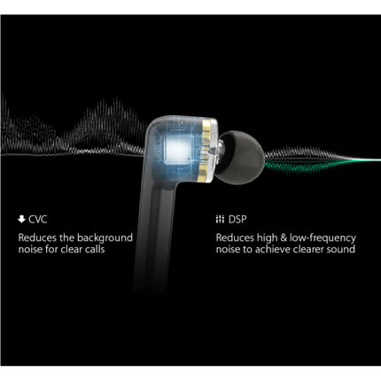BW-FYE8 Draadloze Oordopjes - TWS Oortjes True Touch Control Oortjes Oordopjes Bluetooth 5.0 Wireless Buds Earphones Oortelefoon Zwart