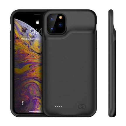 iPhone 11 Pro Max Slim Powercase 6000mAh Powerbank Hoesje Oplader Batterij Cover Case Zwart