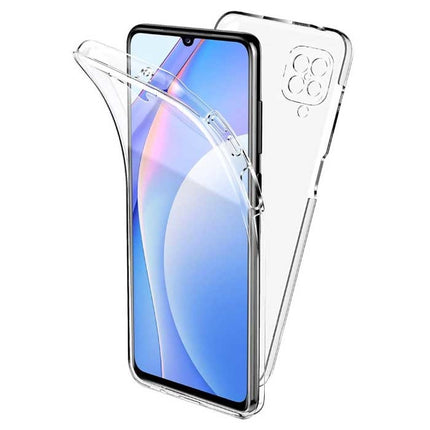 Samsung Galaxy A22 Full Body 360° Hoesje - Volledige Bescherming Transparant TPU Silicone Case + PET Screenprotector