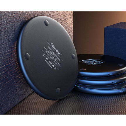 10W Qi Universele Draadloze Oplader - 2A Snelladen Wireless Charging Pad Zwart