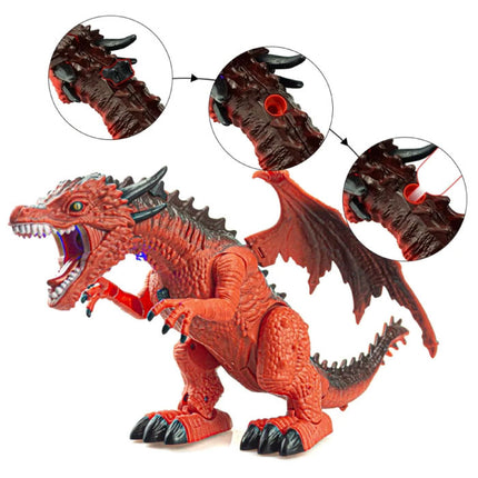 Ijs Draak met Afstandsbediening - RC 2.4G Bestuurbaar Speelgoed Dino Robot Blauw