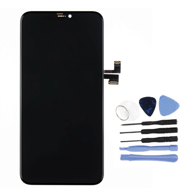 iPhone 11 Pro Max Scherm (Touchscreen + OLED + Onderdelen) AAA+ Kwaliteit - Zwart + Gereedschap