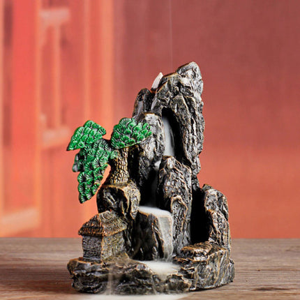 Aromatherapie Sier Wierookbrander Waterval Terugstromen - Backflow Incense Burner Feng Shui Decor Hars Ornament