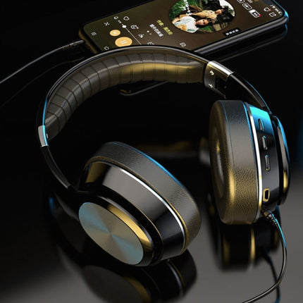 VJ320 Draadloze Koptelefoon met Microfoon - Bluetooth 5.0 Stereo Studio Headset Zwart